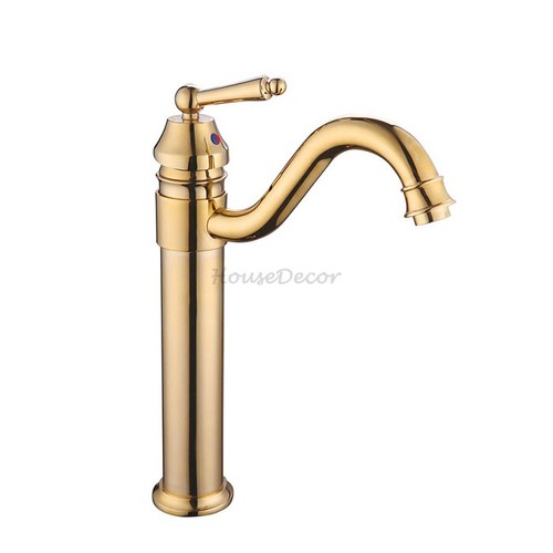Polish gold bathroom tap - polish,
