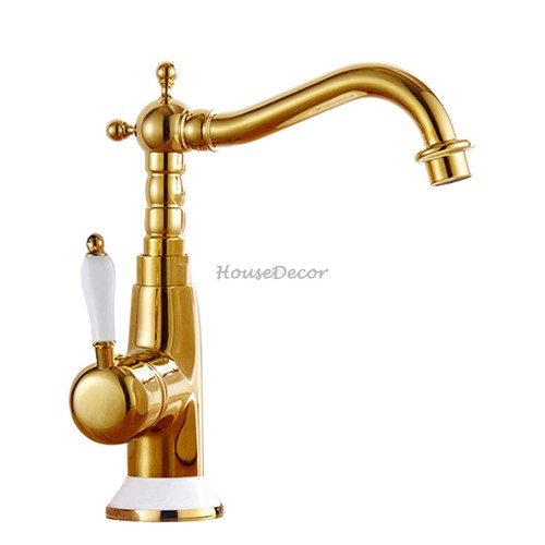 Gold victorian basin - mixer, tap