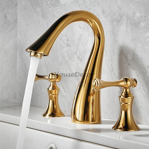 Luxury gold widespread hole - gold,