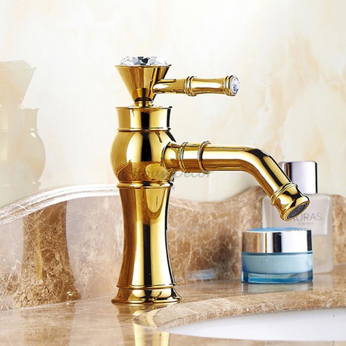 Polished gold brass - gold, tap