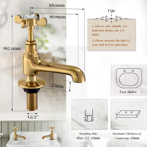 Basin pillar taps - pillar,