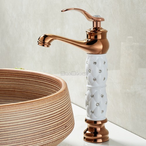 Gold bathroom basin mixer tap - basin,