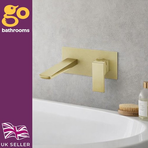 Brushed gold wall - gold,