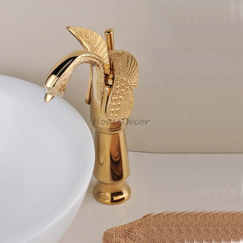Polish gold brass swan - polish,
