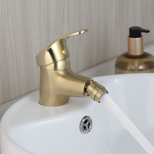 Brushed gold bathroom bidet - gold,