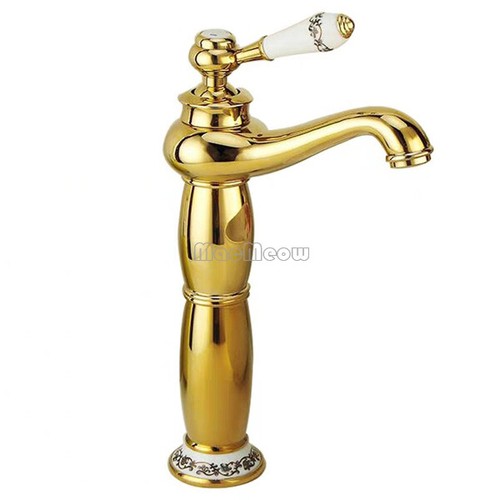 Gold polished bathroom sink - polished,