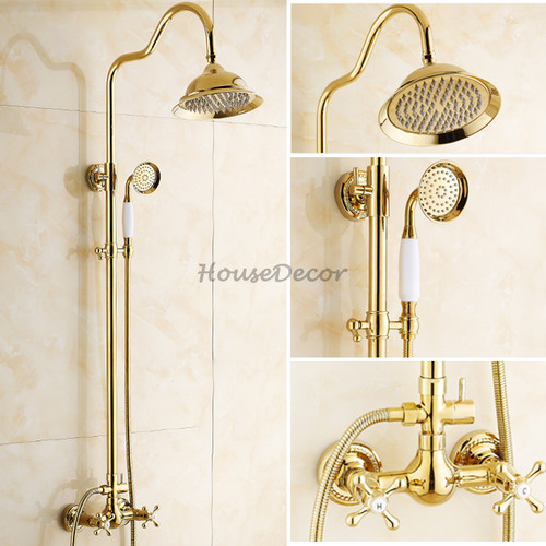 Gold polished brass bathroom - polished,