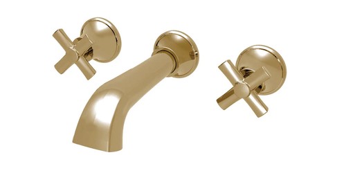 Gold bathroom taps wall - taps,