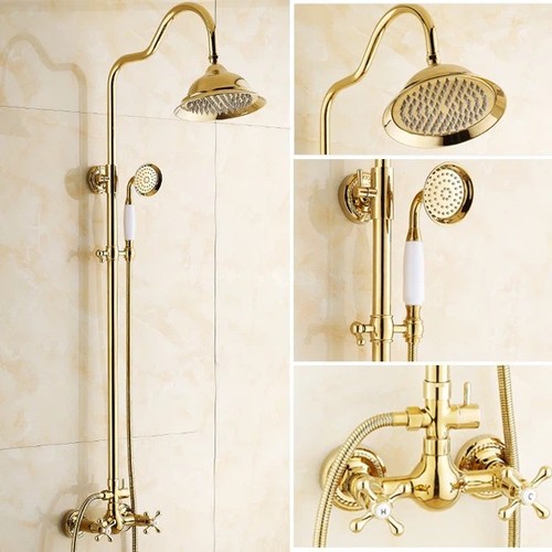 Gold polished brass bathroom - gold,