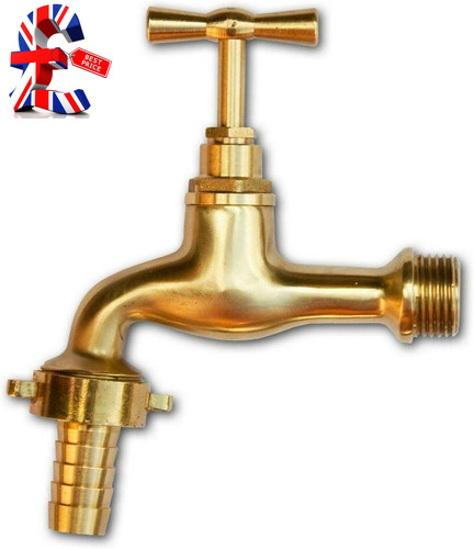 Solid polished brass - 1/2", tap