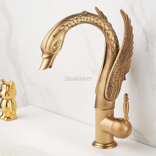 Luxury gold swan - gold, bathroom